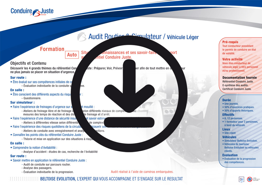 Programme Audit CJ VL et VU à télécharger