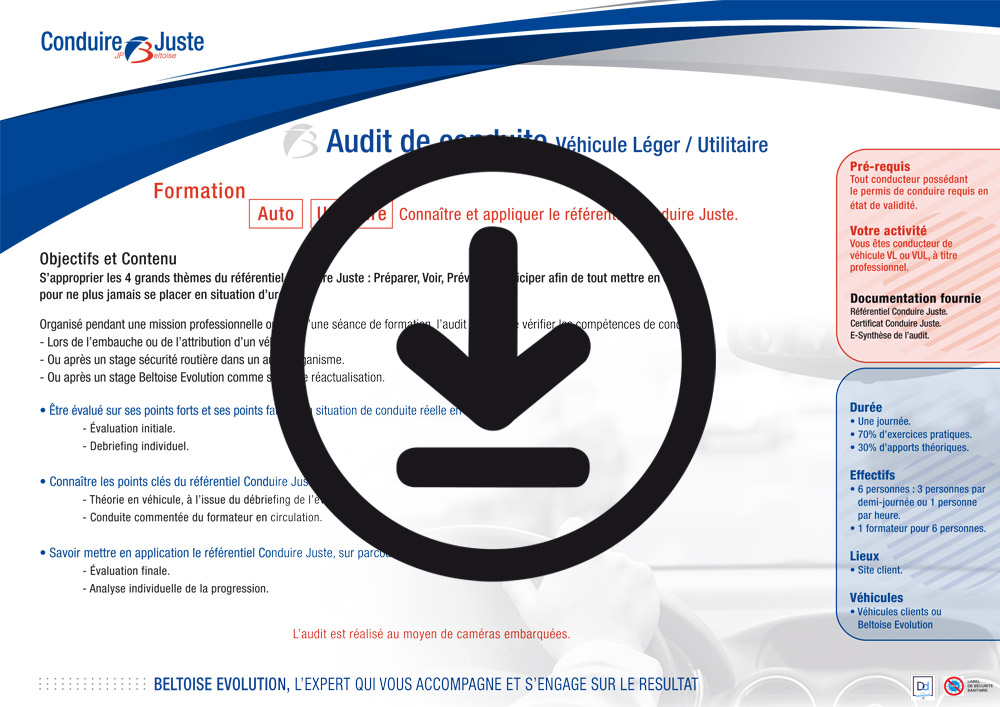 Programme Audit CJ VL et VU à télécharger