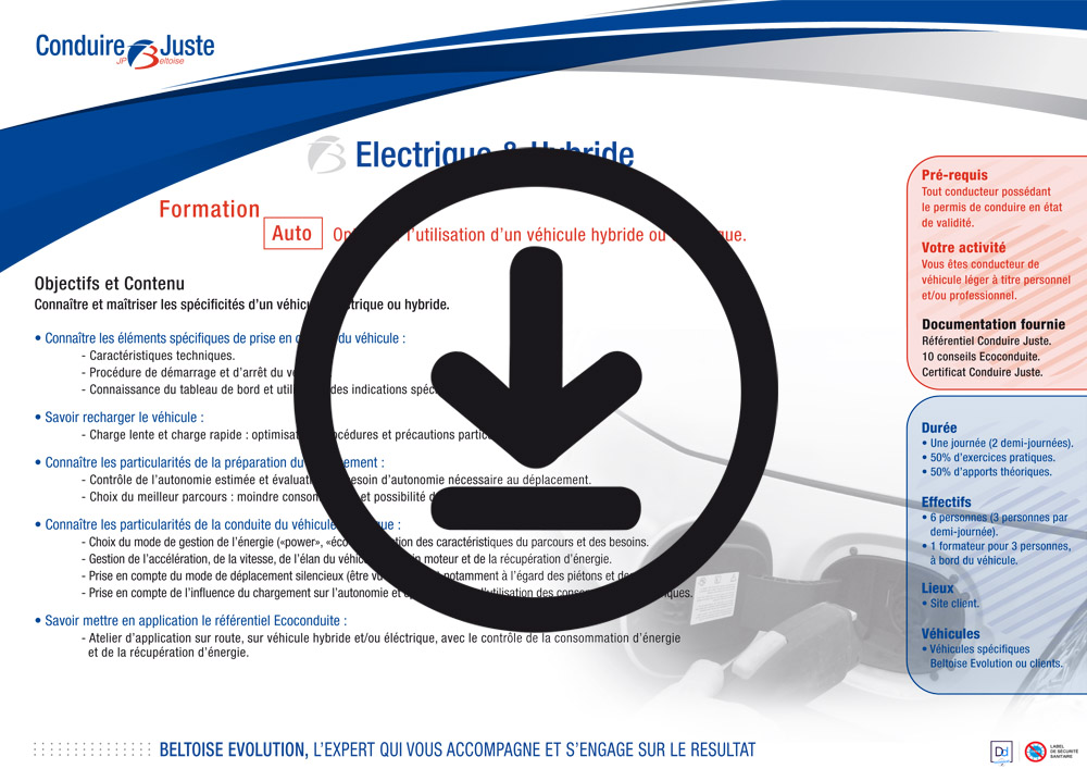 Programme CJ Electrique et Hybride à télécharger