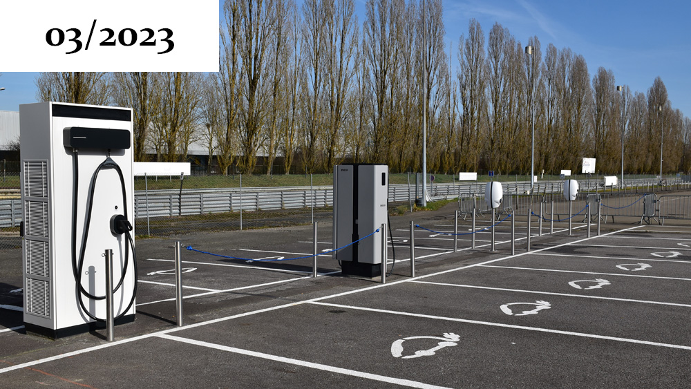 Bornes électriques implantées sur le circuit Beltoise