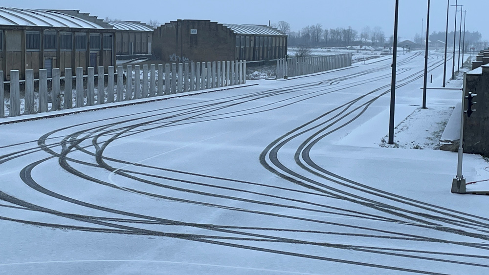 Circuit de Tranpolis sous la neige
