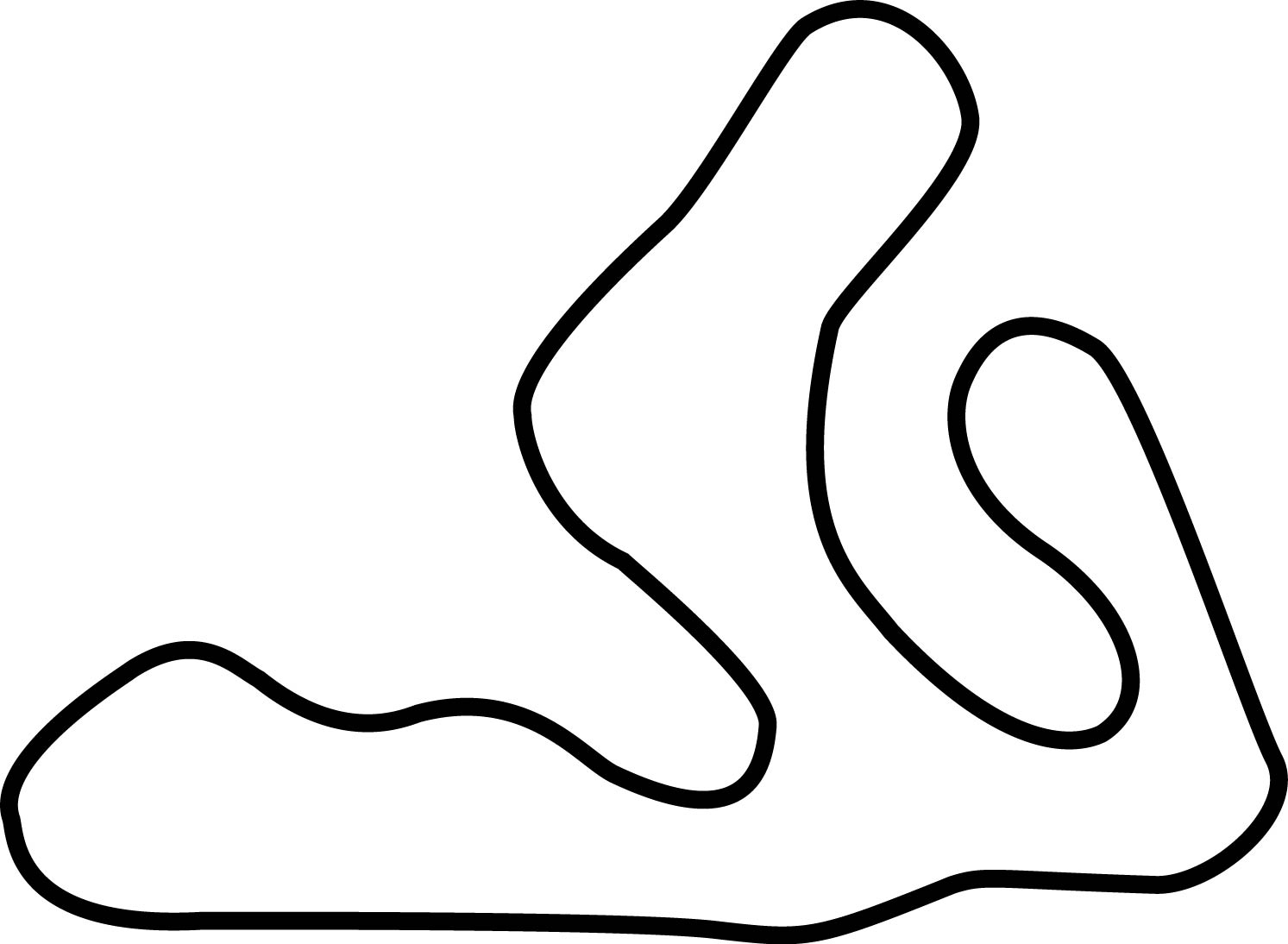 tracé du circuit d'avranches